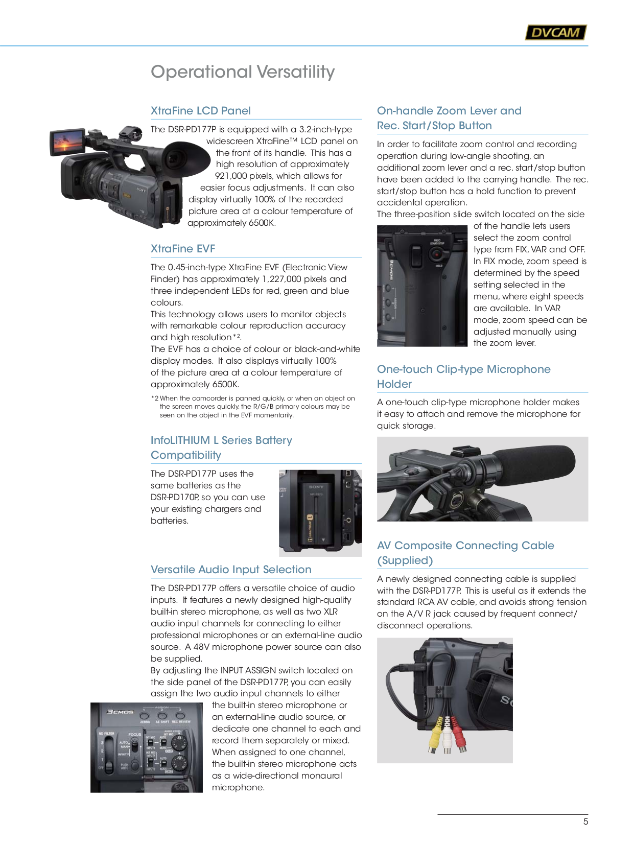 ... Sony Camcorders DSR-1800 pdf page preview ...