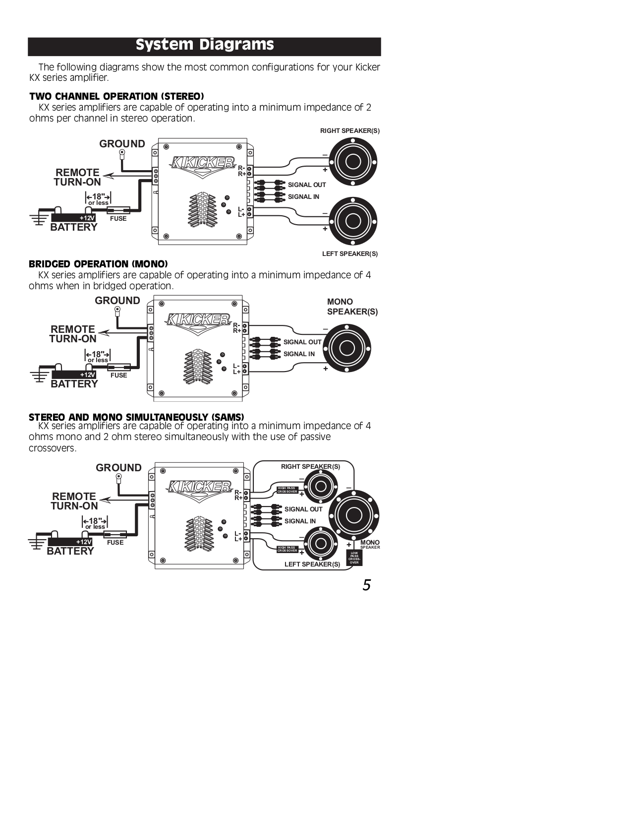 kicker zr 120 manual Array - kicker kx500 2 wiring diagram wiring diagram and schematics rh rivcas org