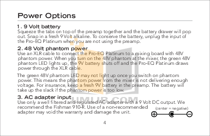 PDF manual for Fishman Amp Pro-EQ