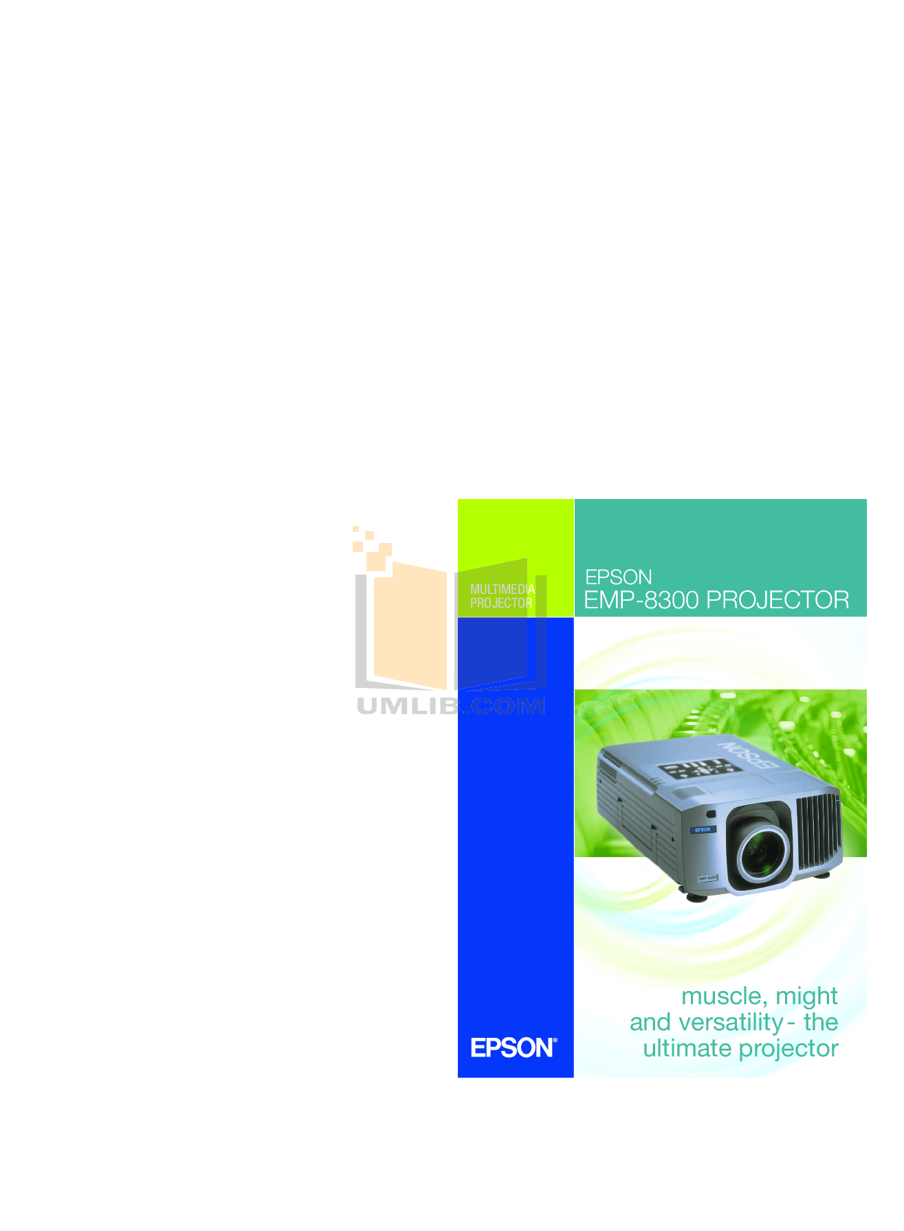 pdf for Epson Projector EMP-8300 manual