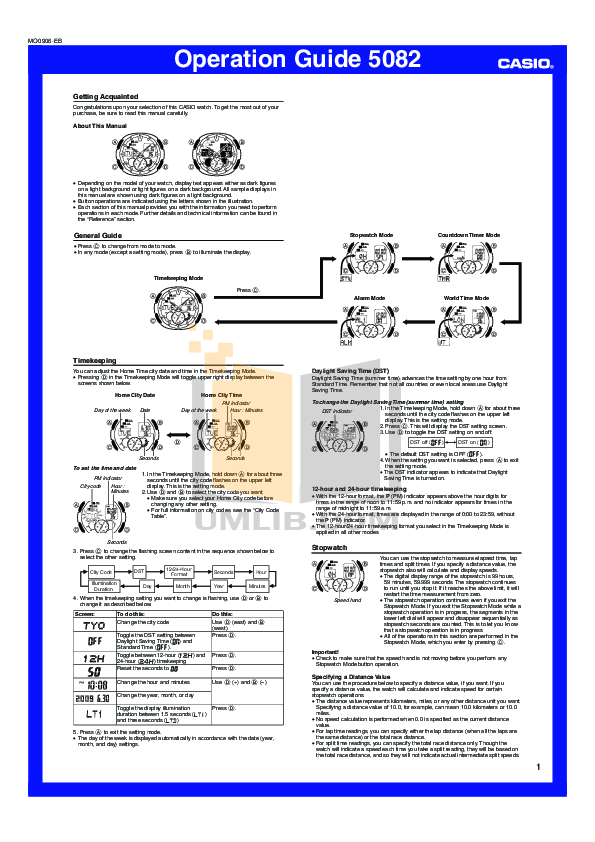 CASIO GS1100 MANUAL PDF