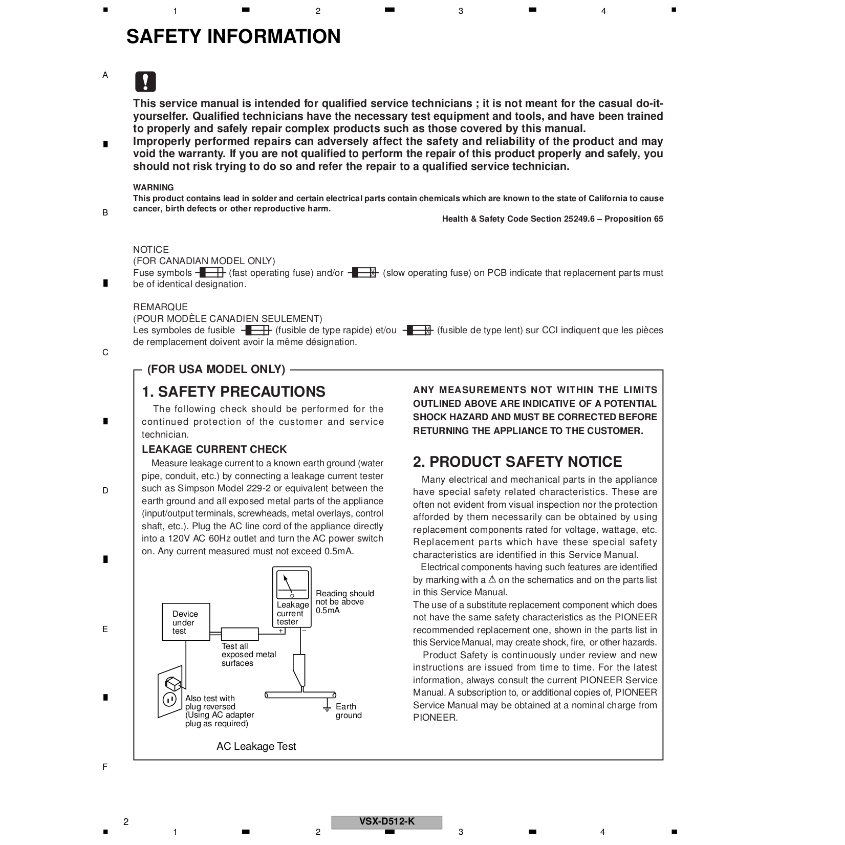 ... Pioneer Receiver VSX-D512 pdf page preview ...