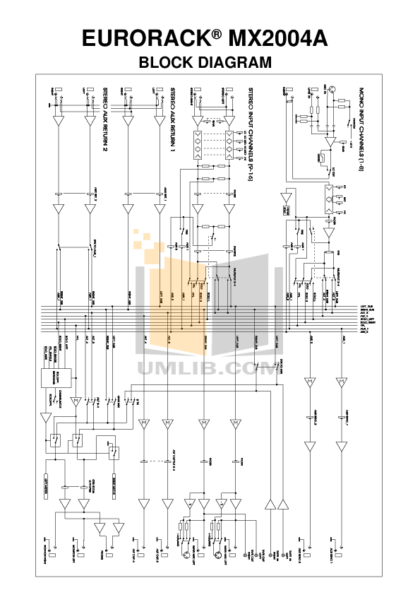 behringer eurorack mx2004a owner manual