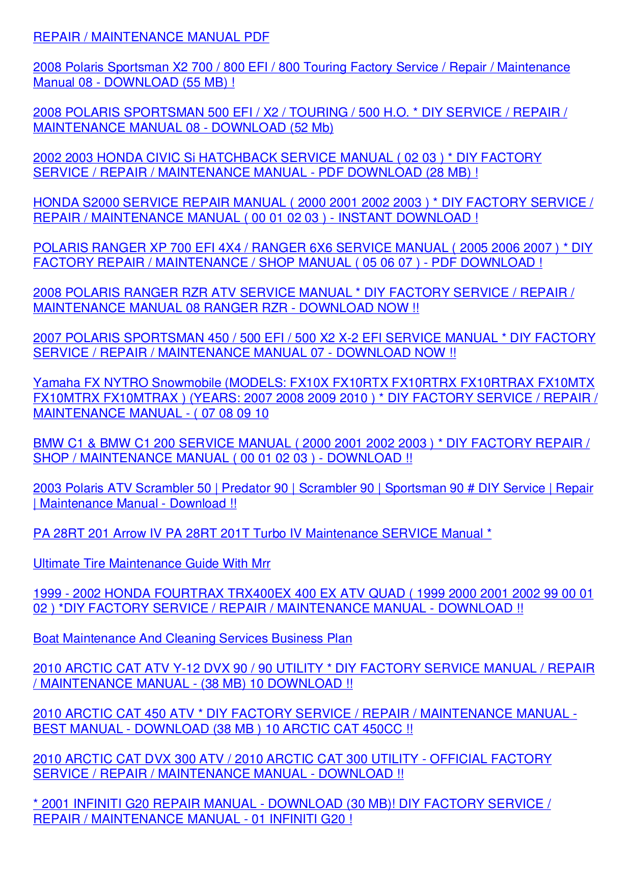 ... arctic cat 400 4x4 atv service repair manual rh slideshare net 35 Array - pdf manual for lg tv 42pc3d rh umlib com