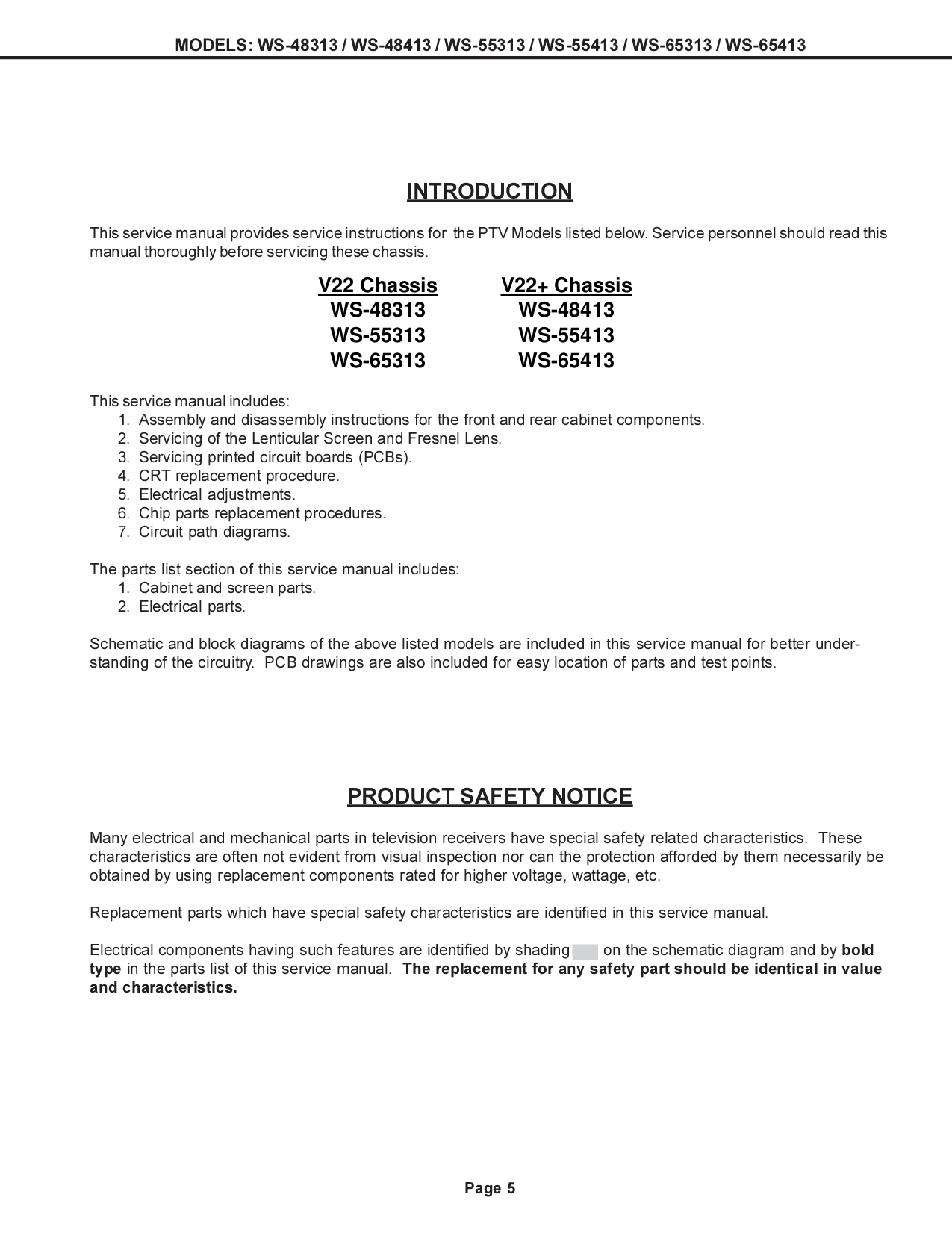 Mitsubishi TV WS-48313 pdf page preview ... PDF manual ...