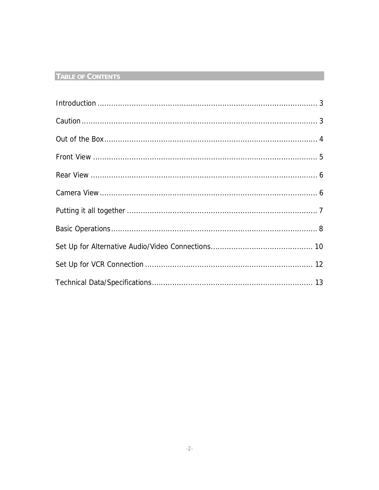 ... jWIN Security Camera JV-TV2040 pdf page preview ...