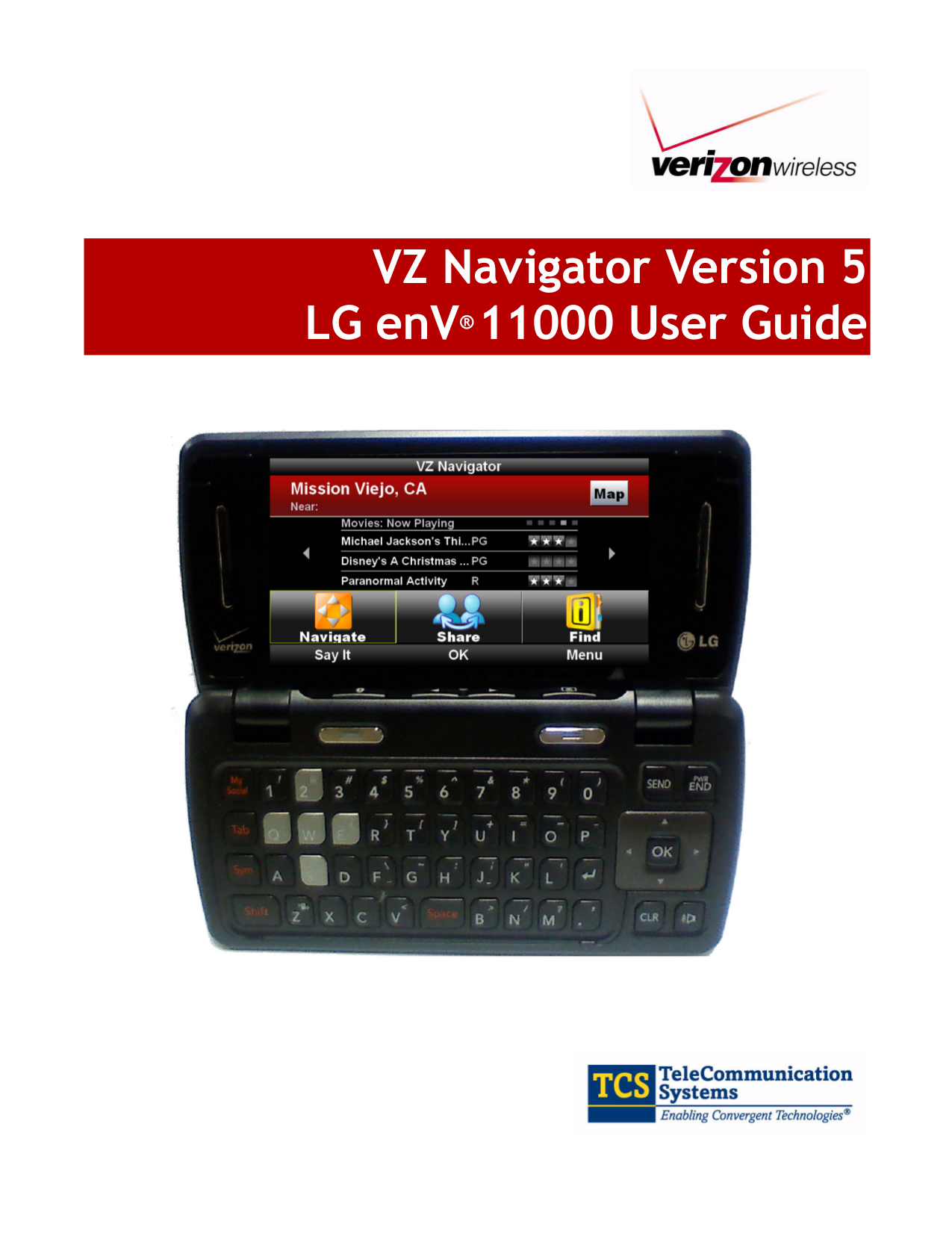 pdf for LG Cell Phone enV Touch manual