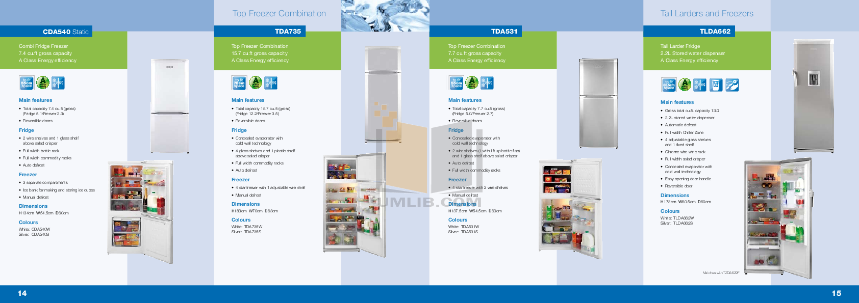 ... Beko Freezer TZDA524F pdf page preview