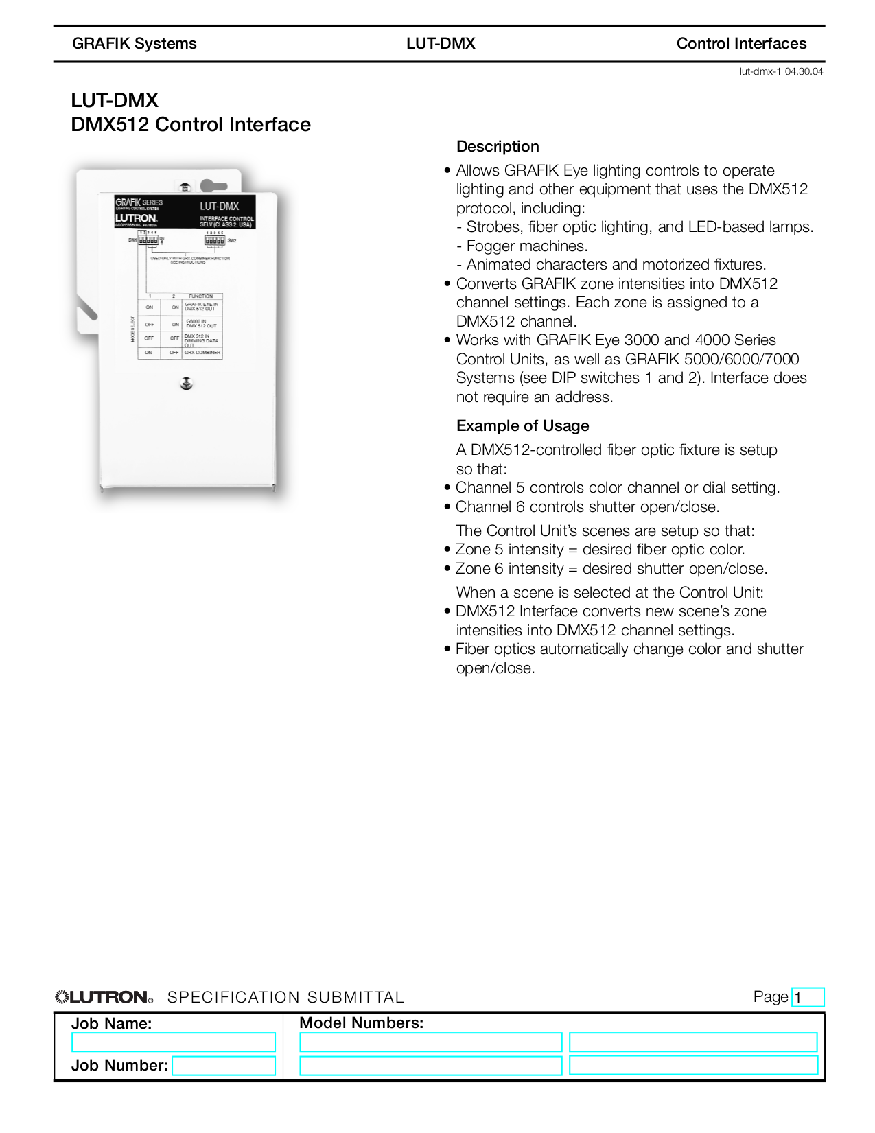 Download free pdf for Leviton Remembrance DMX512 Control Stations