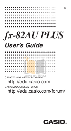 casio fx-82au plus pdf
