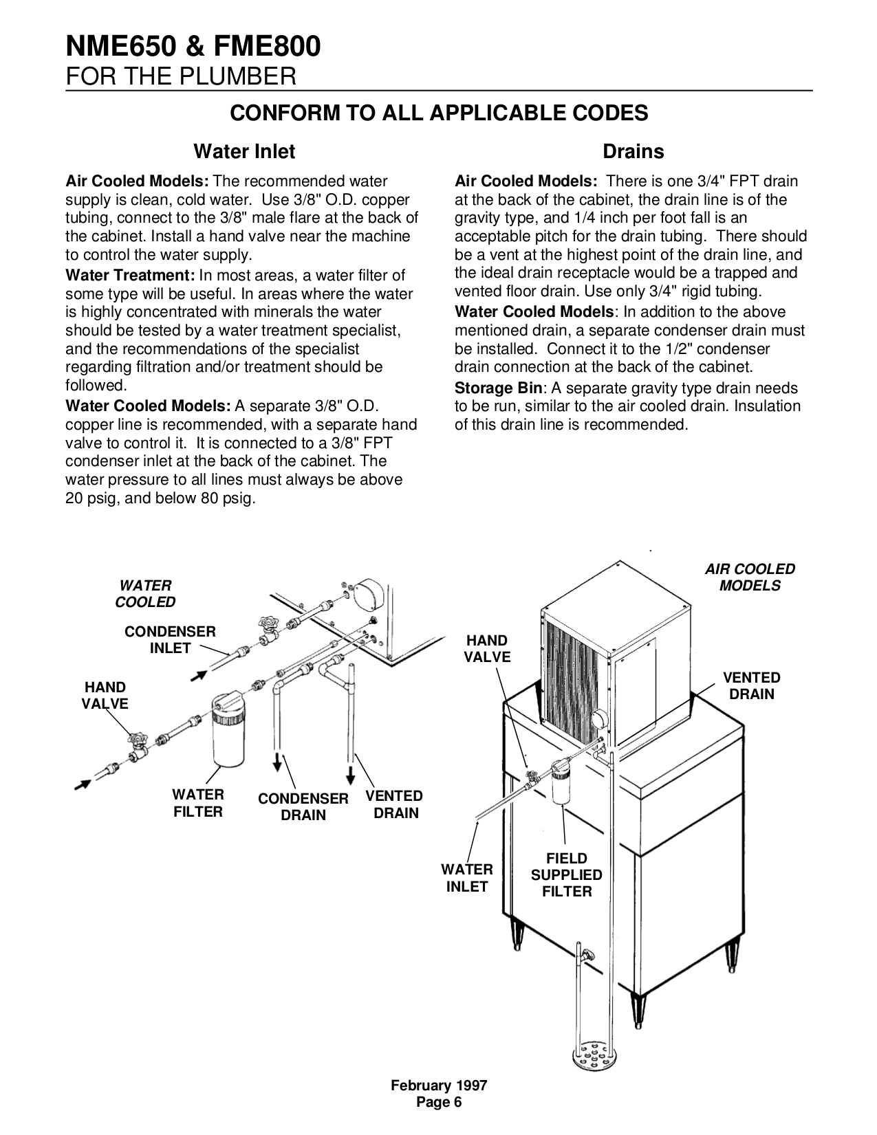 PDF manual for Scotsman Other NME650 Ice Machine