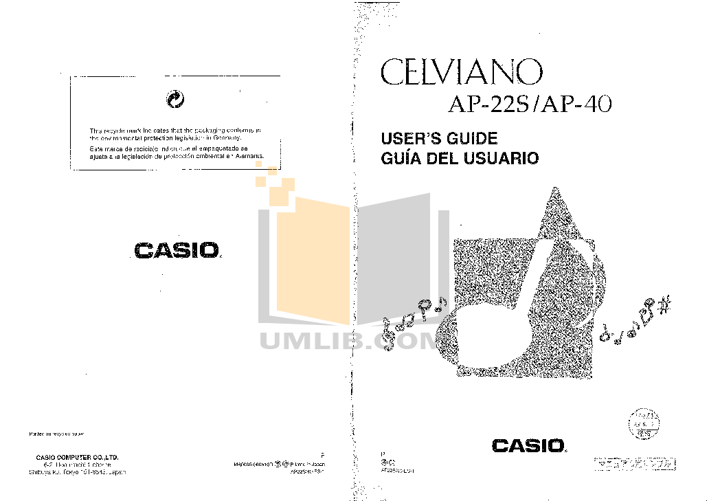 Casio Celviano Ap 20 Manual