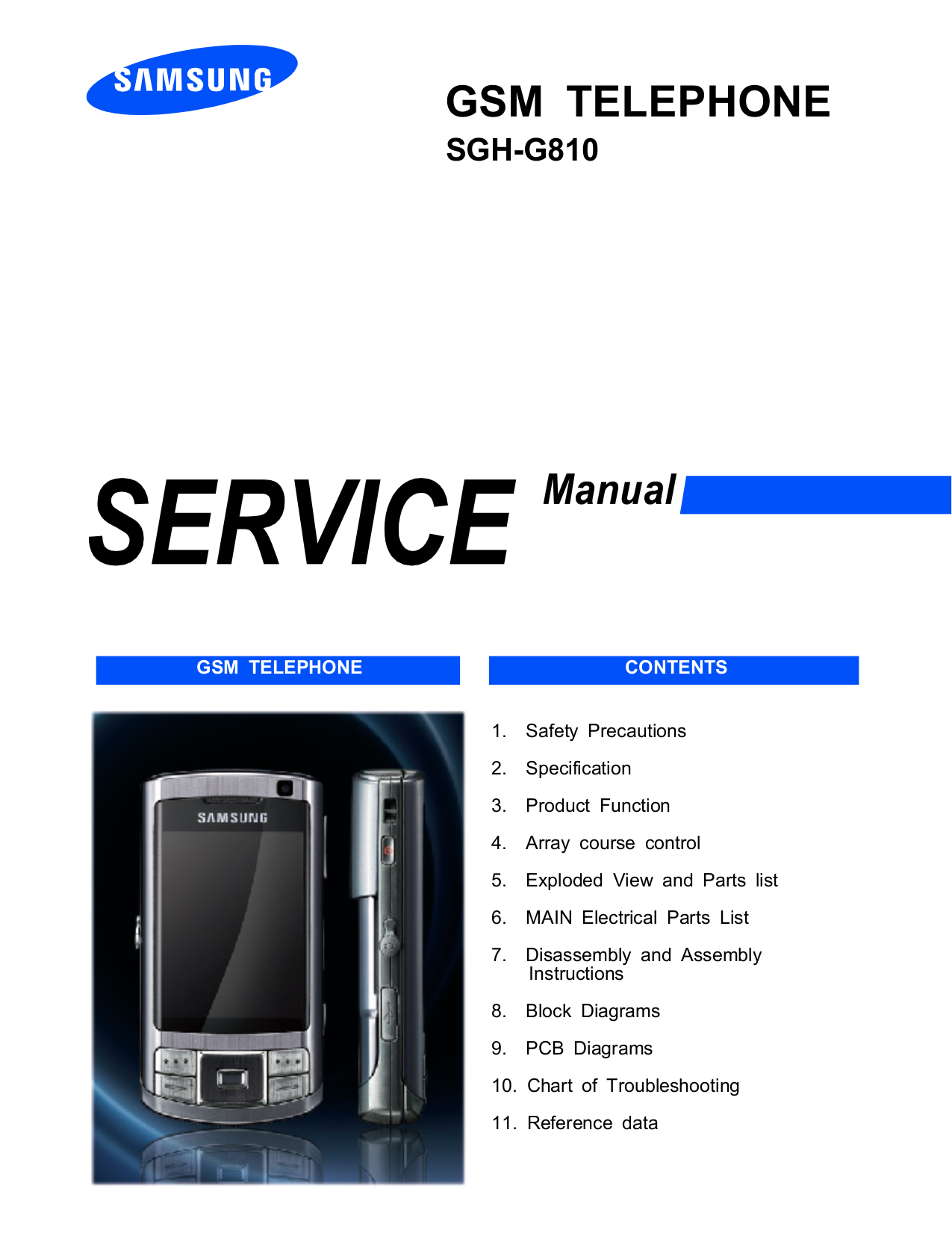 pdf for Samsung Cell Phone SGH-C110 manual