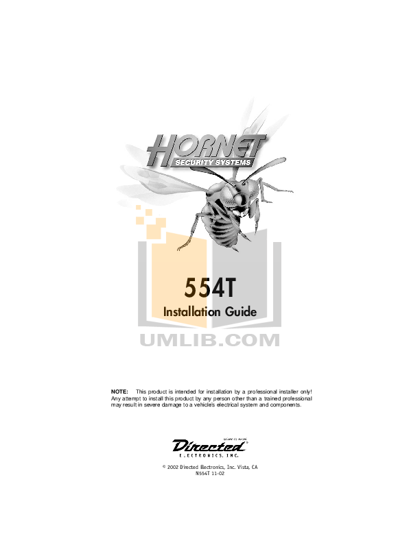 hornet 564t installation manual Hornet 564t installation manual.