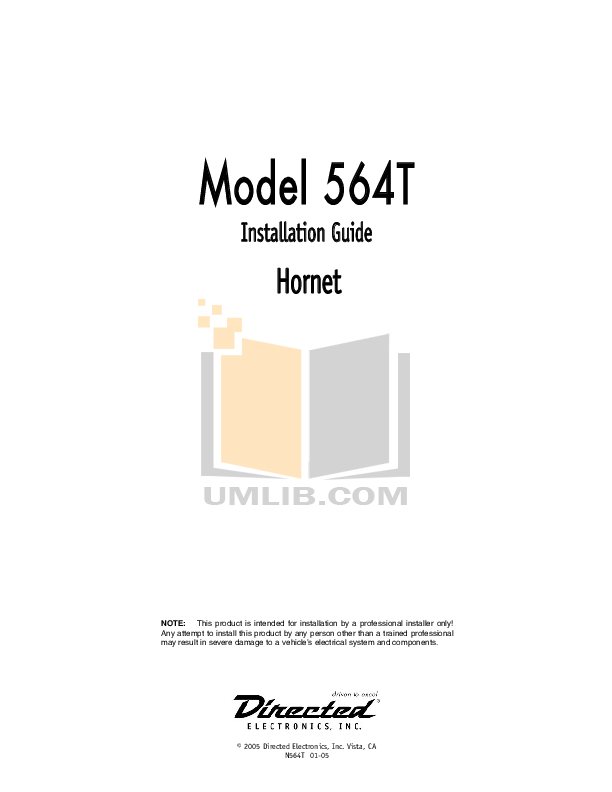 hornet 564t installation manual Hornet 564t manuals.