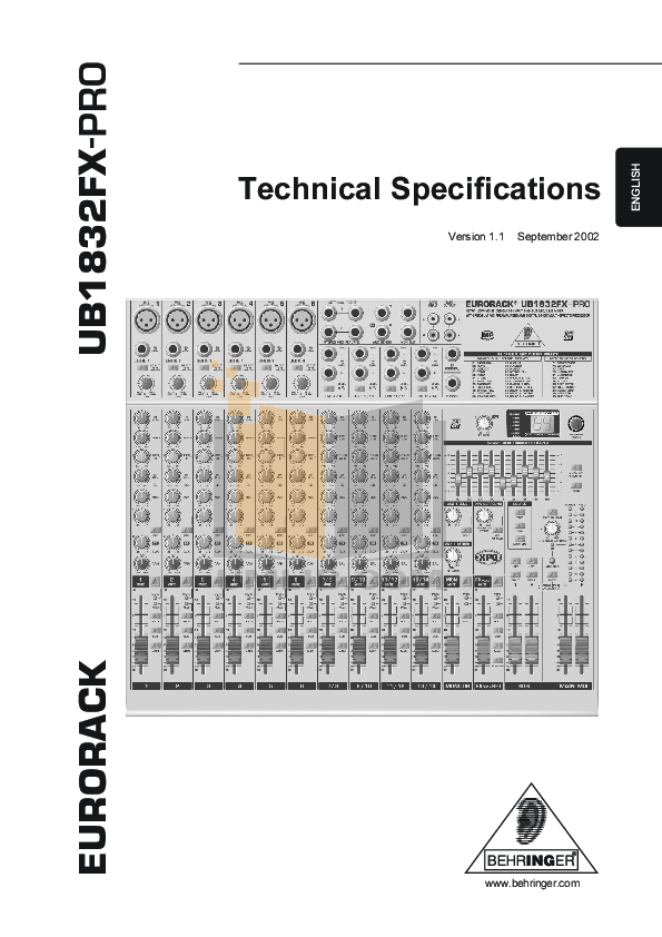  Behringer Ub1832fx-pro -  9