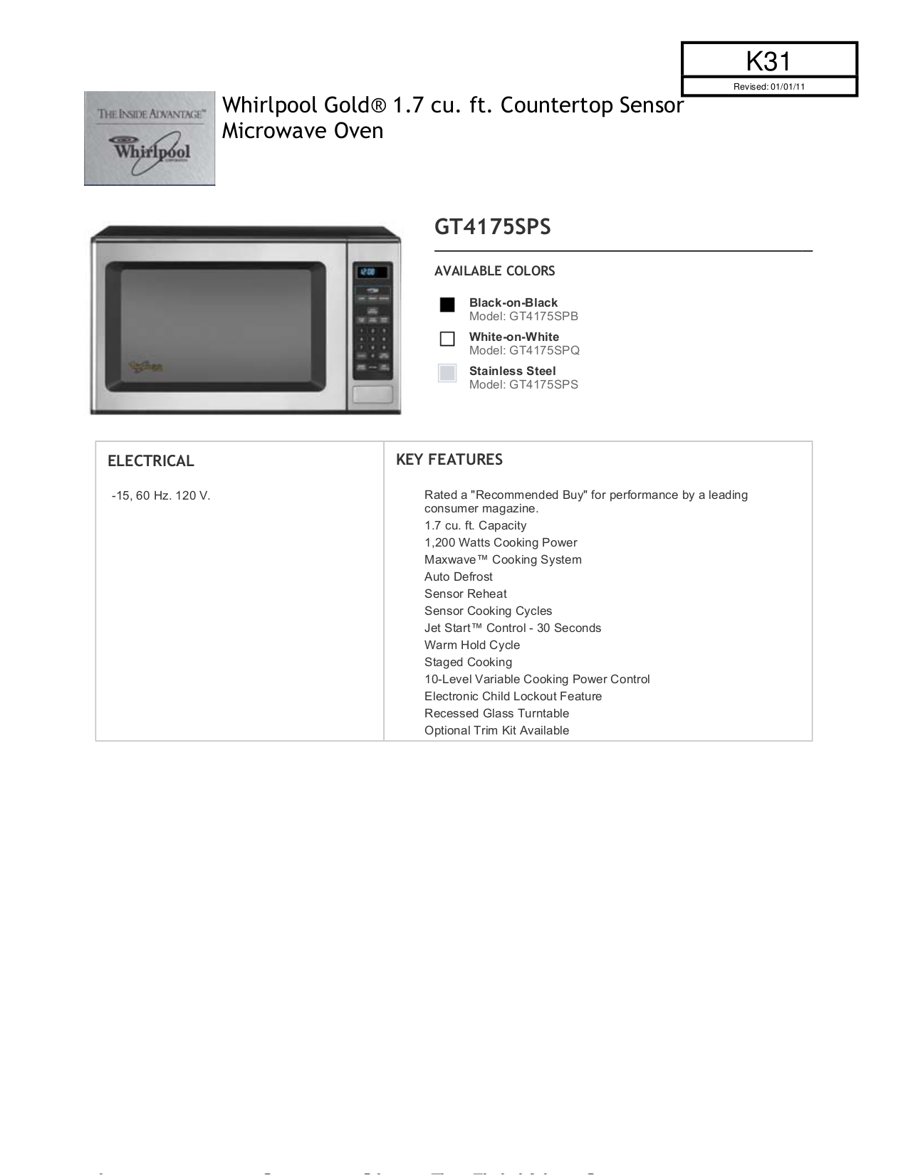 whirlpool microwave manual