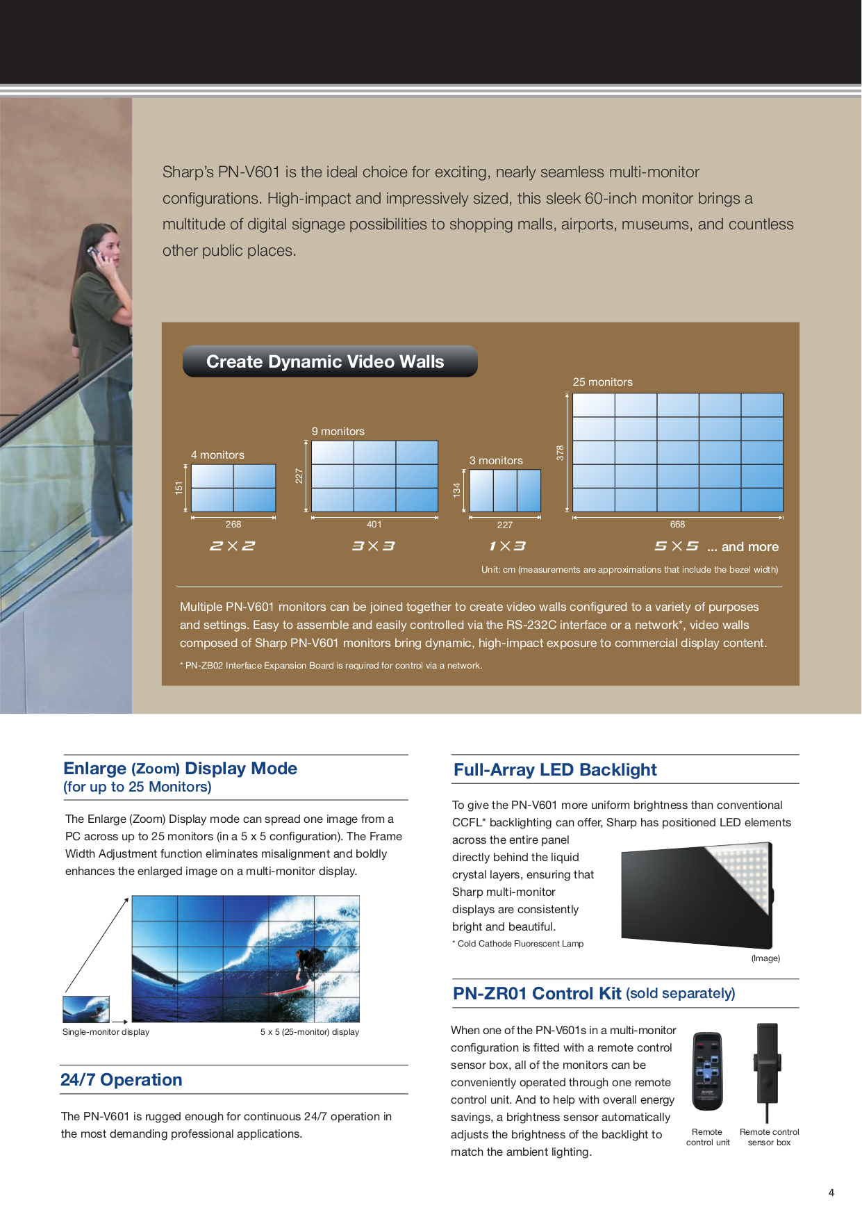 ... Sharp Monitor PN-V601 pdf page preview ...