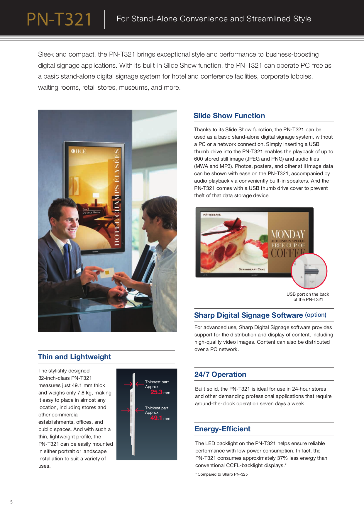 ... Sharp Monitor PN-V601 pdf page preview ...