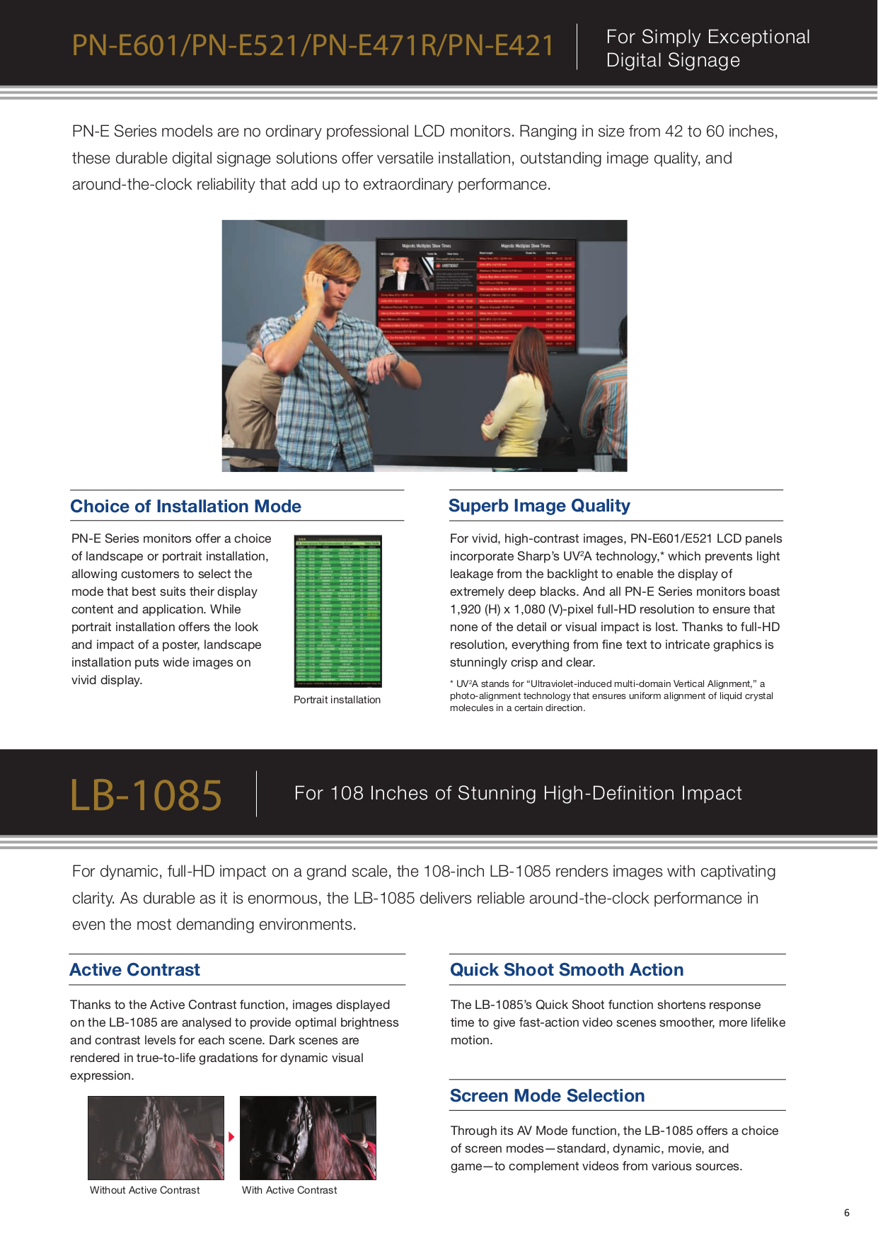 ... Sharp Monitor PN-V601 pdf page preview ...