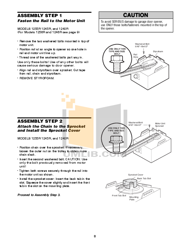 Pdf Manual For Chamberlain Other Liftmaster 1255 2r Garage Door Openers Chamberlain Other Liftmaster 1255 2r Garage Door Openers Pdf Page Preview