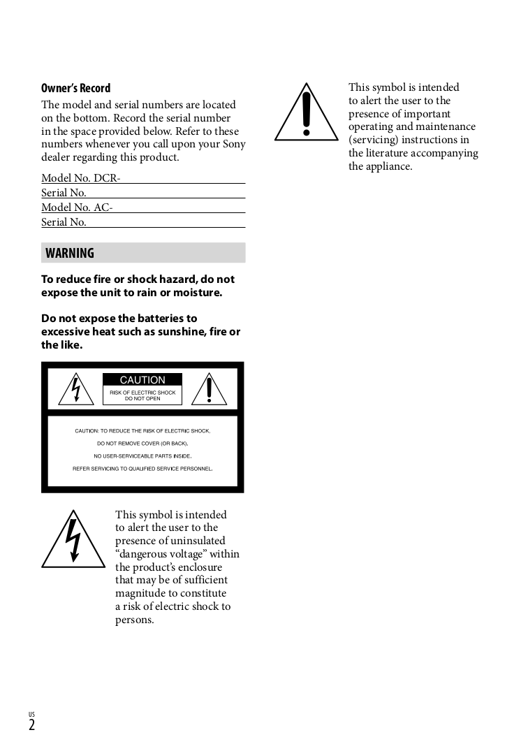 Sony Handycam Dcr Sx44 User Manual