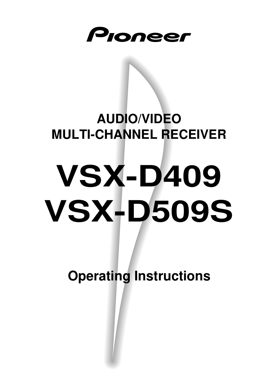 pdf for Pioneer Receiver VSX-1020-K manual