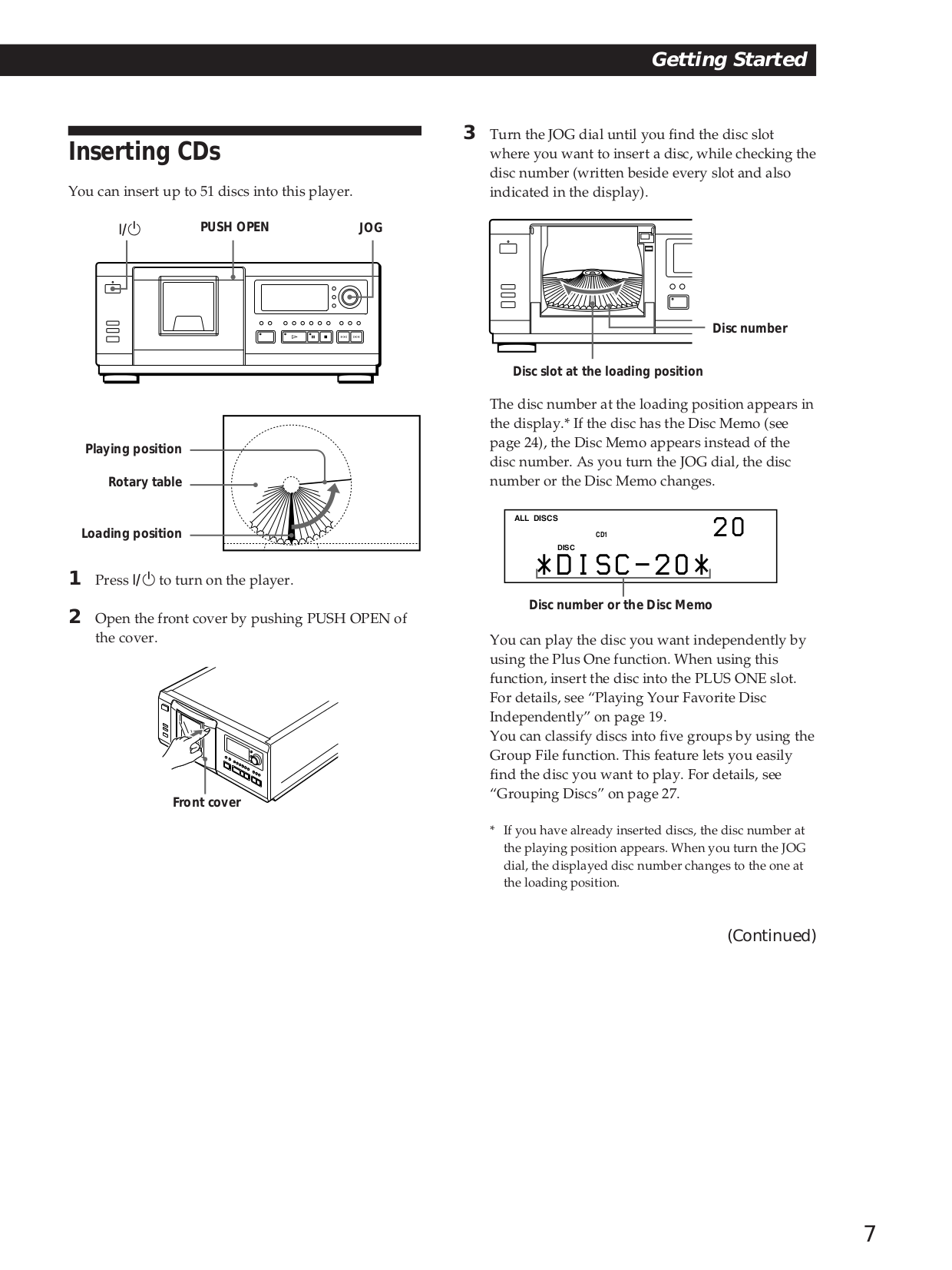 ... Sony CD Player CDP-CX57 pdf page preview ...