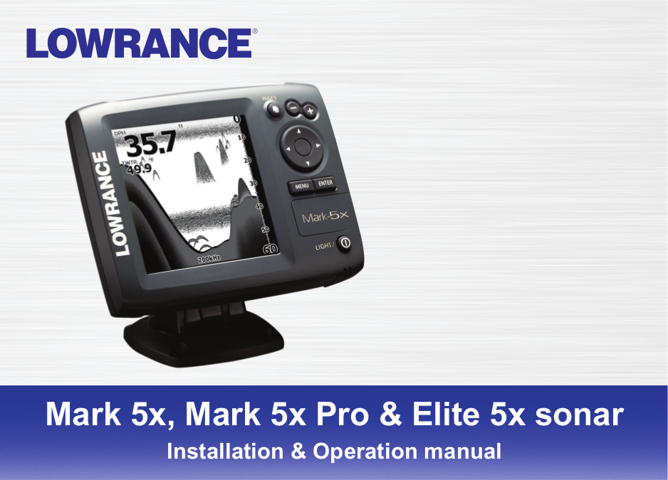 Lowrance Mark-5X Pro Инструкция