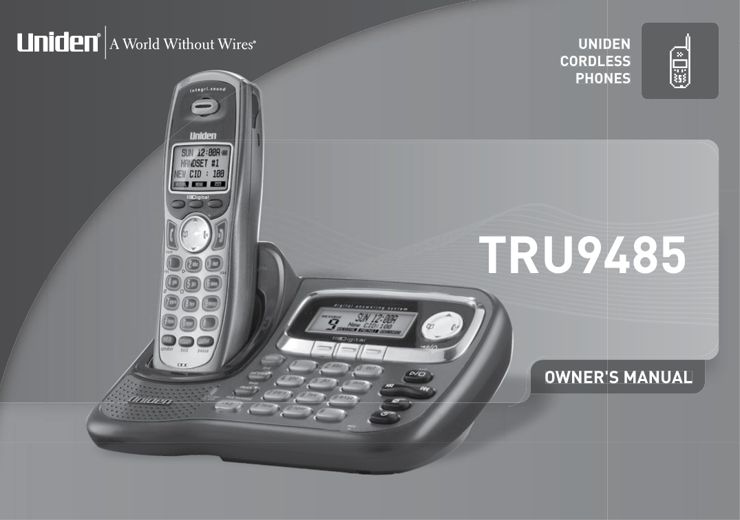 pdf for Uniden Telephone TRU9485 manual