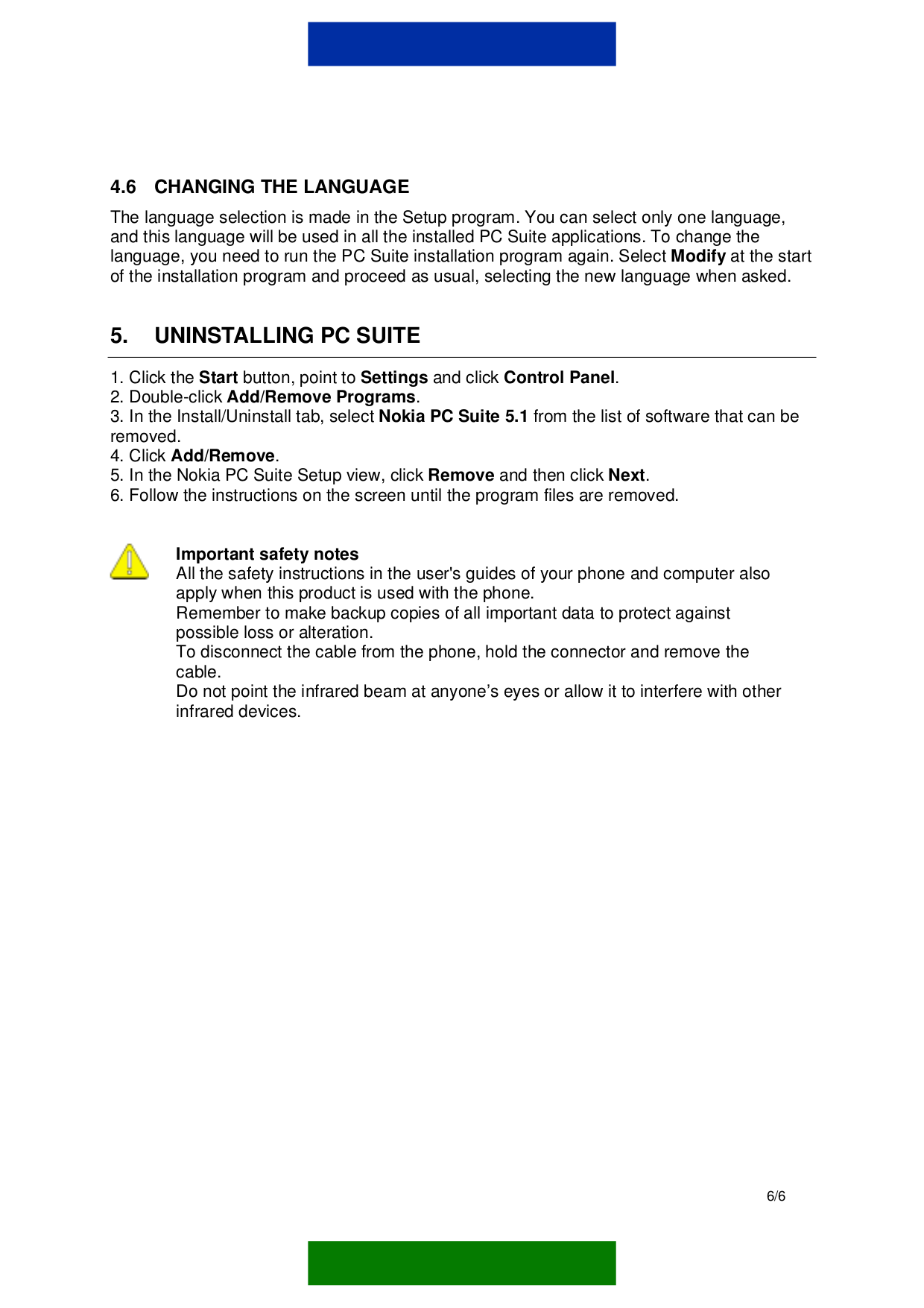 ... Nokia Cell Phone 6250 pdf page preview