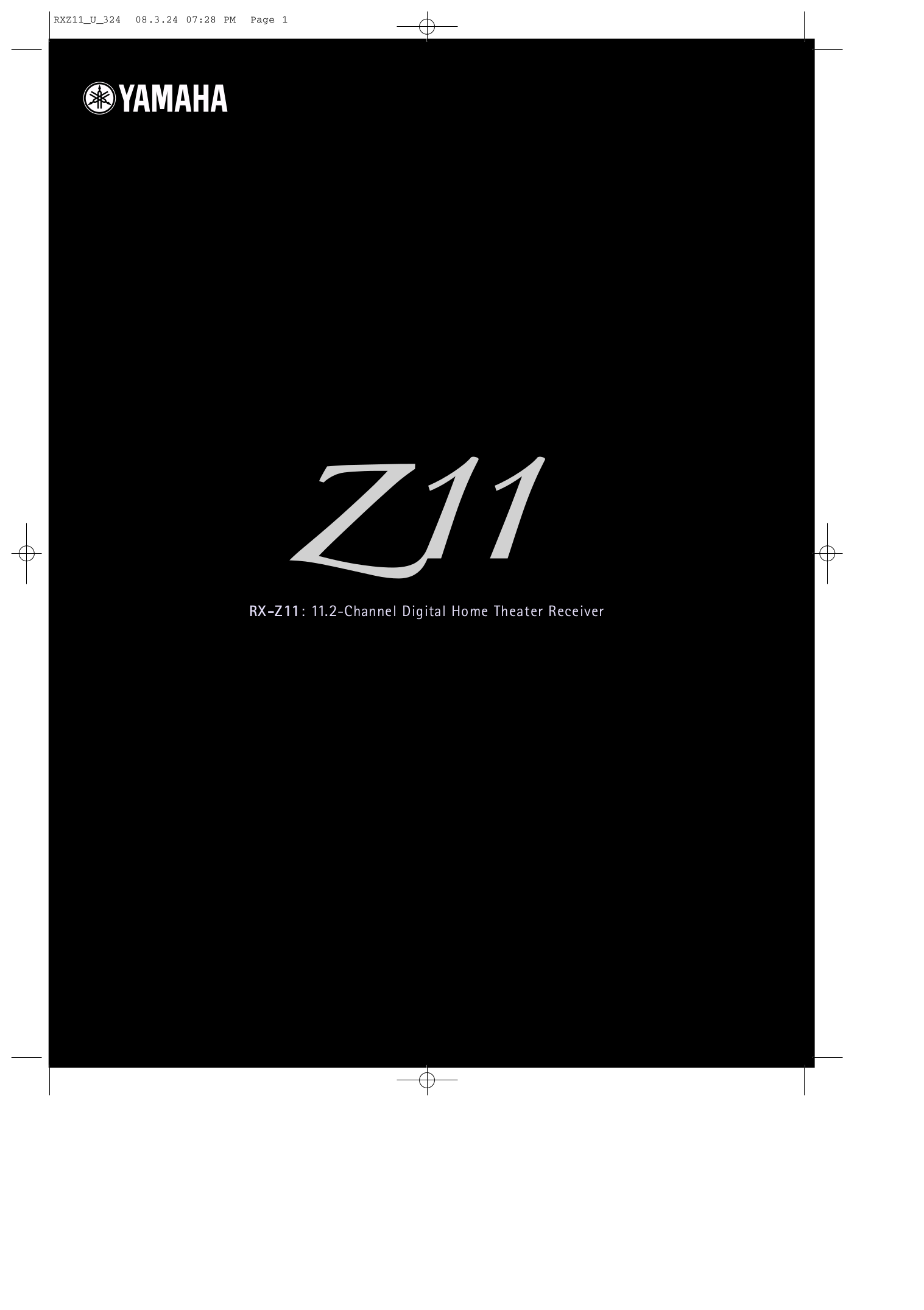 pdf for Yamaha Receiver RX-Z11 manual