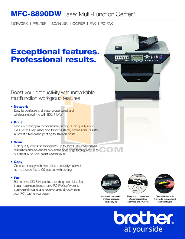 BROTHER MFC-8890DW MANUAL PDF