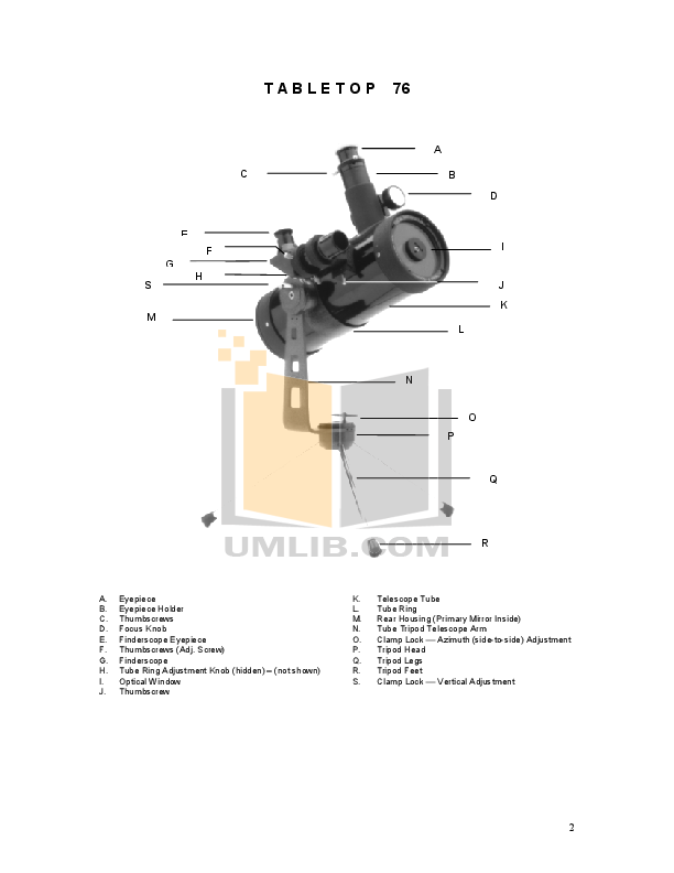 celestron tabletop telescope