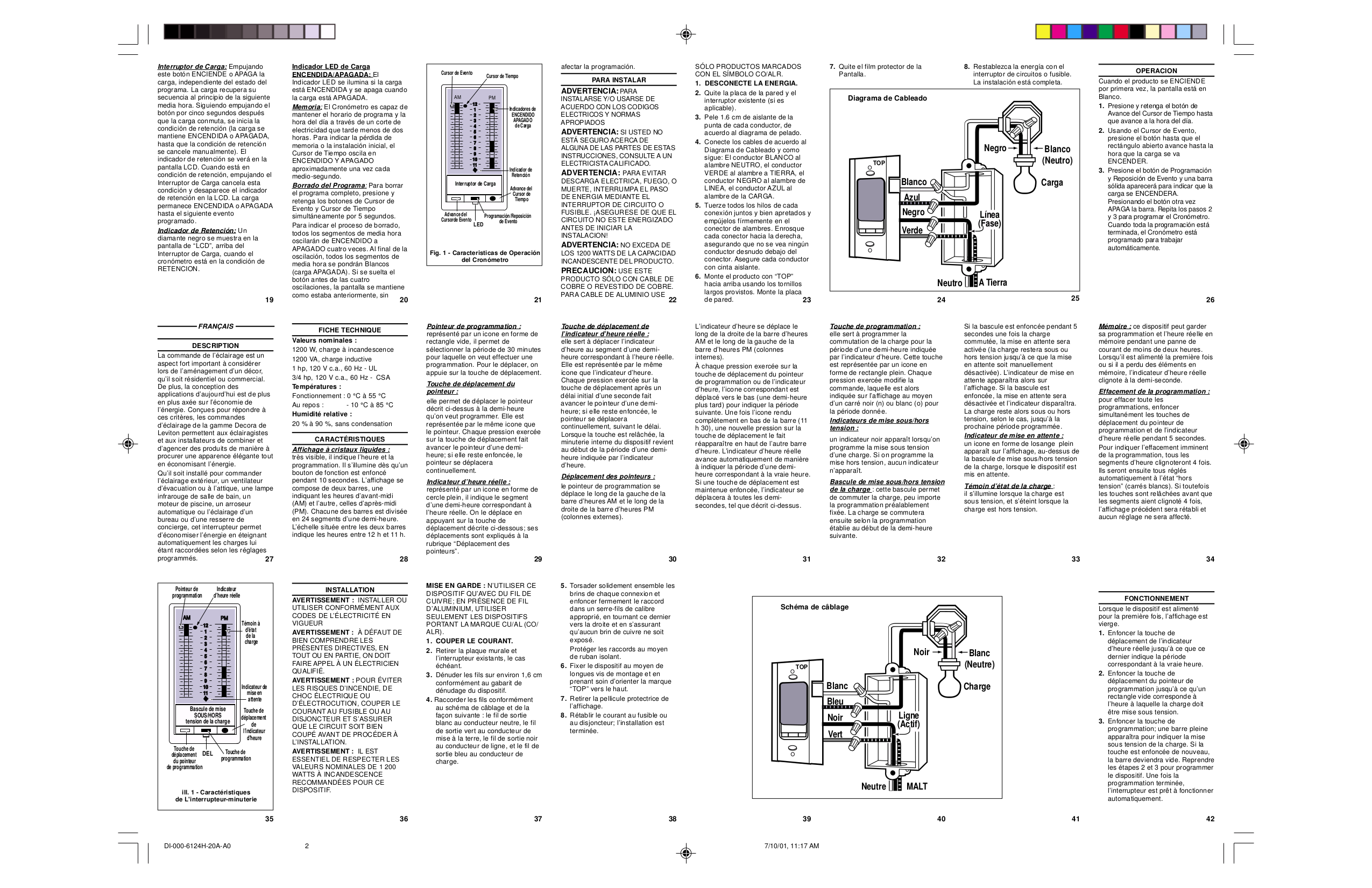 PDF manual for Leviton Other 6124H Timer Switch