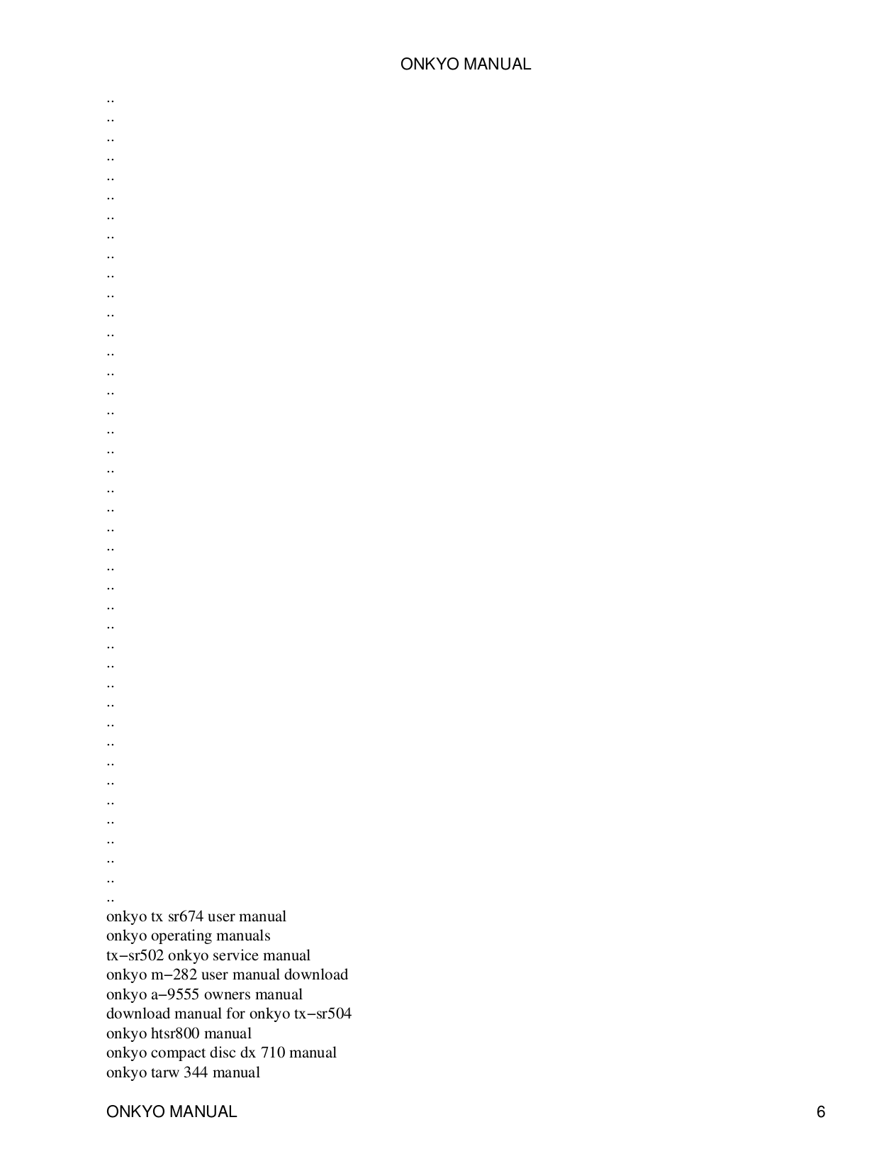 ... Onkyo Receiver TX-8211 pdf page preview ...