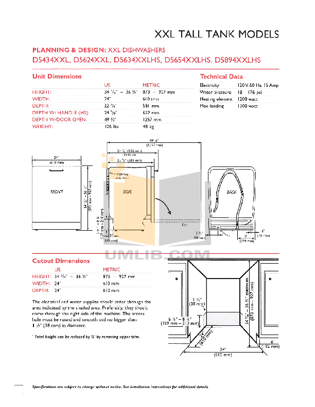 PDF manual for Asko Dishwasher D5434XXL