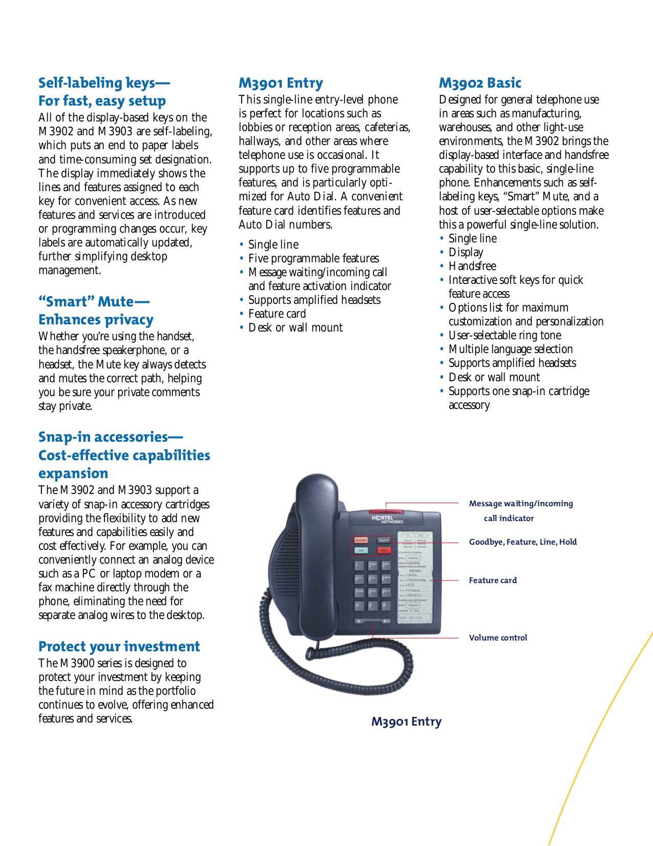 Nortel Telephone Meridian M3901 pdf page preview Nortel Telephone Meridian  M3901 pdf page preview ...