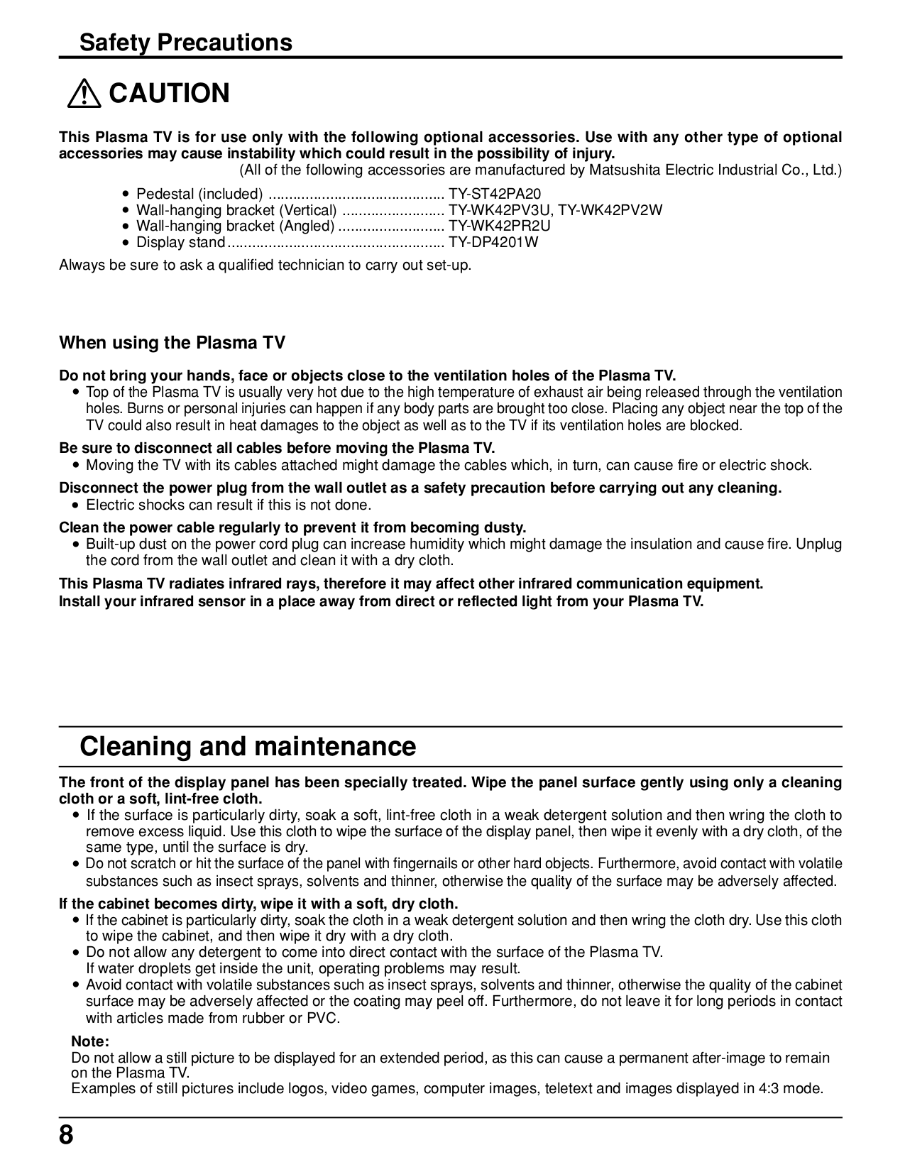 ... Panasonic TV Viera TH-42PD25 pdf page preview