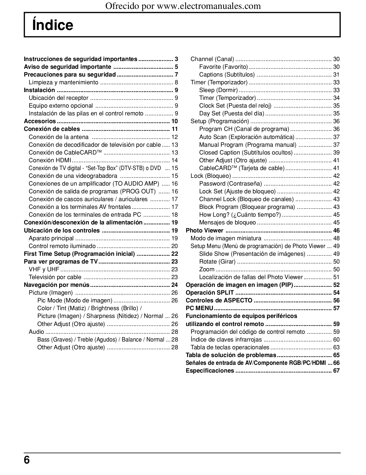 ... Panasonic TV Viera TH-42PD25 pdf page preview ...