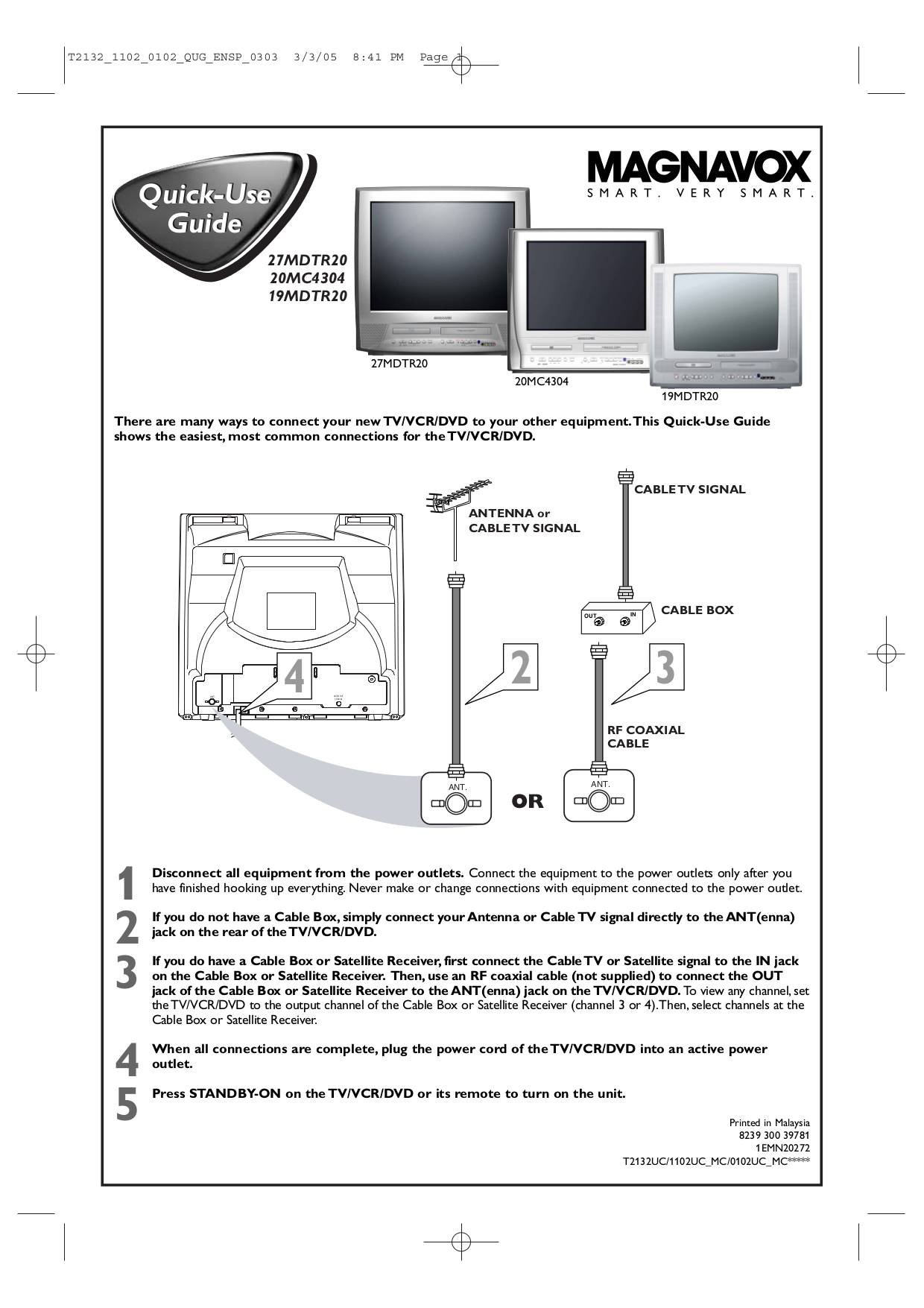 pdf for Philips TV 19MDTR20 manual