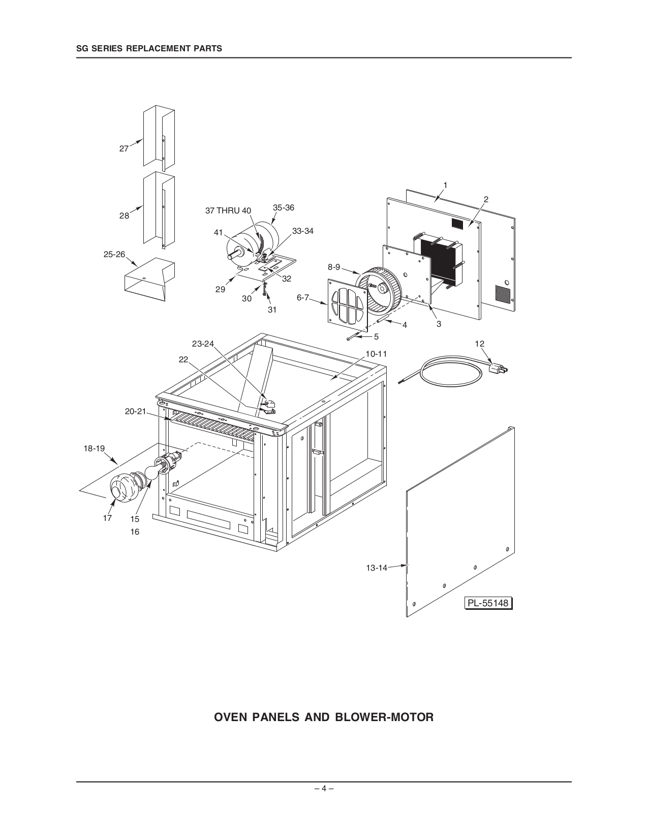 PDF manual for Vulcan Oven SG6D