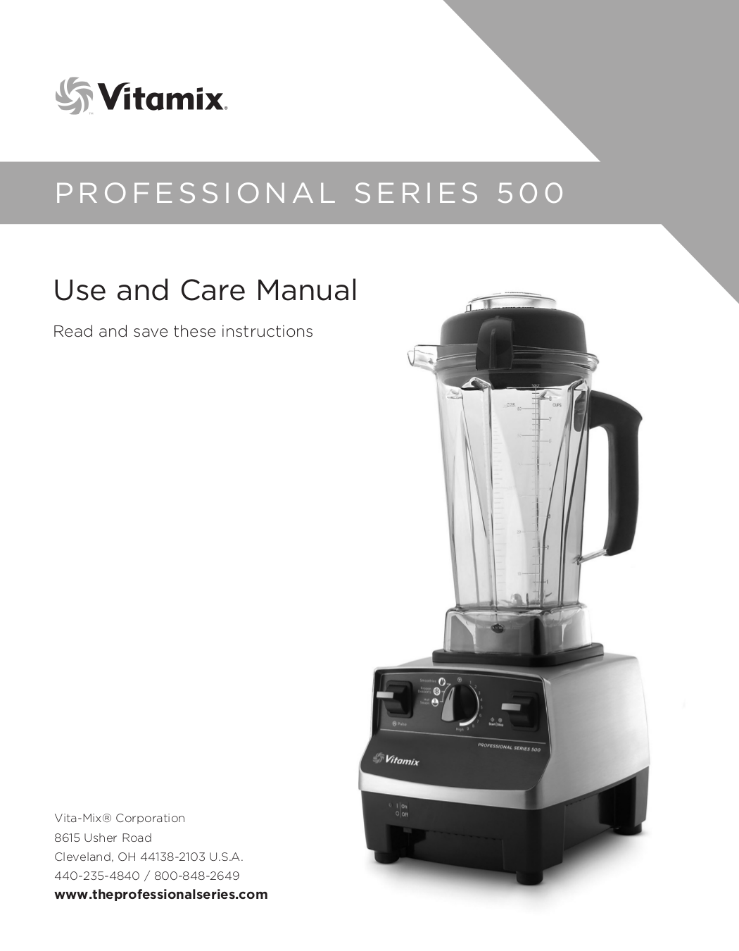 Download free pdf for Vitamix Professional 200 Blender manual