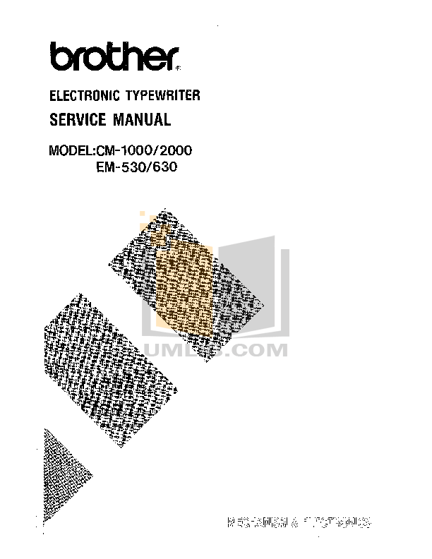 Brother Typewriter Em 530 User Manual Peatix