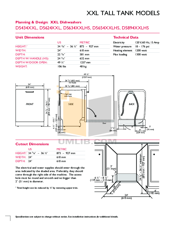 PDF manual for Asko Dishwasher D5434XXLS