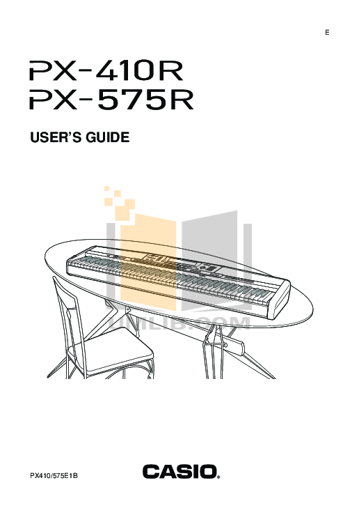 casio px-575r manual Casio privia px 100 user manual.