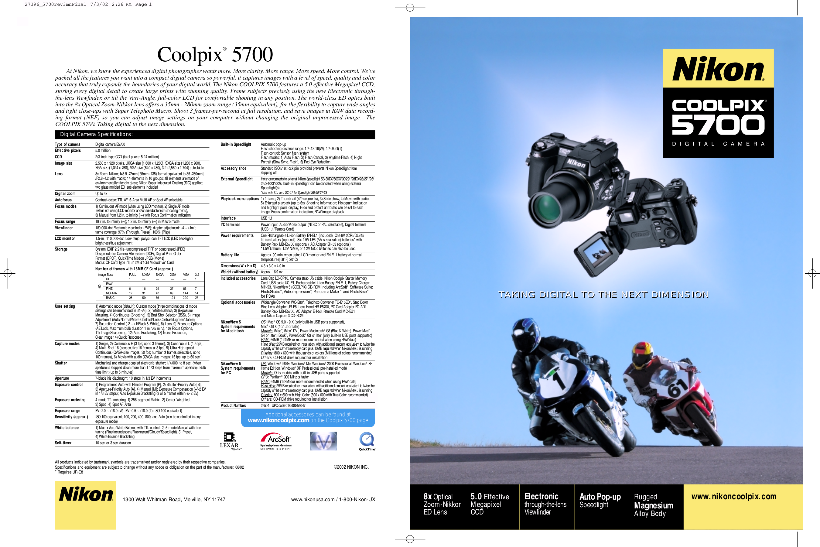 Nikon coolpix 5700 инструкция