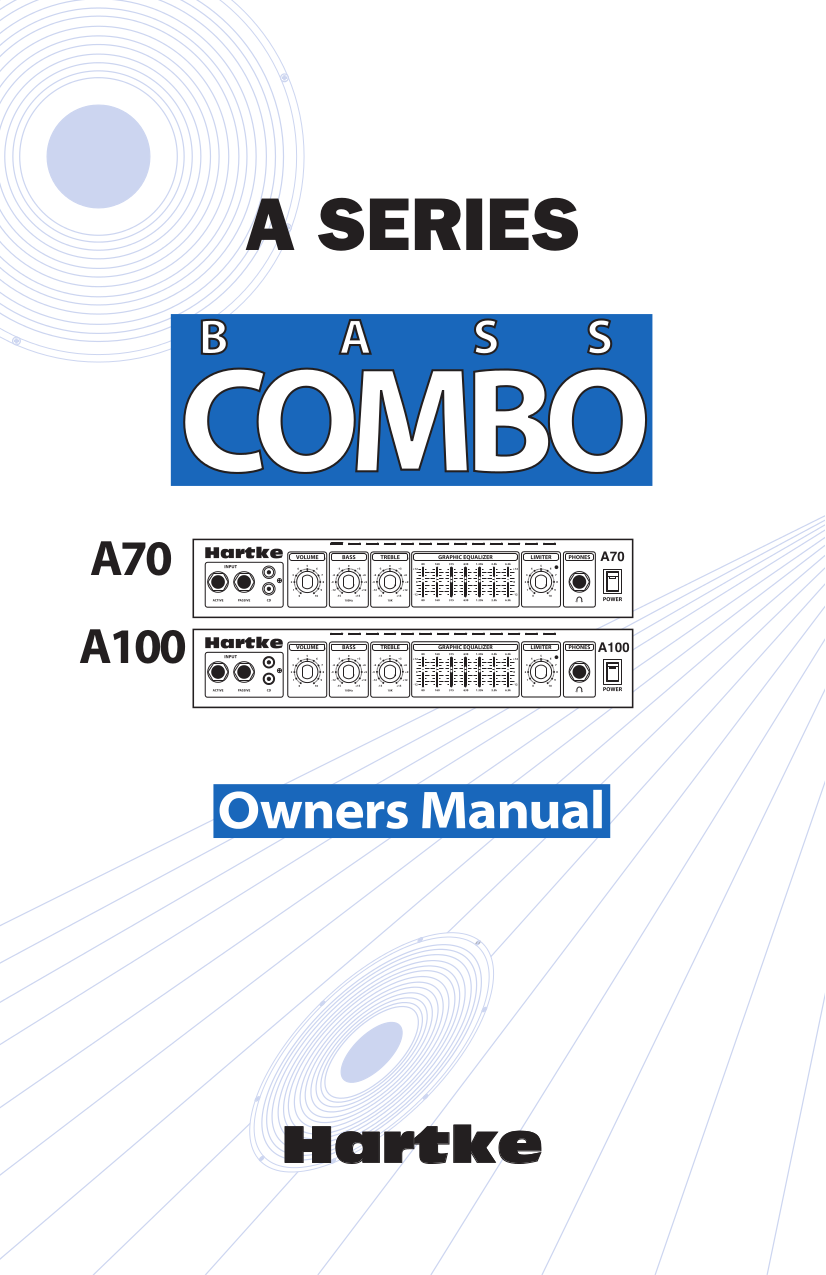 pdf for Samson Amp A Series A100 manual
