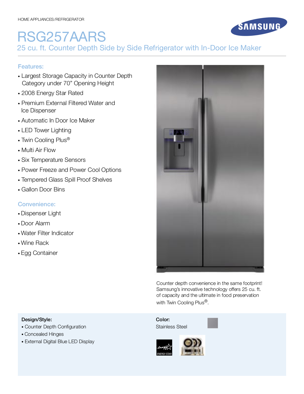 Samsung refrigerator service manual and repair guide.
