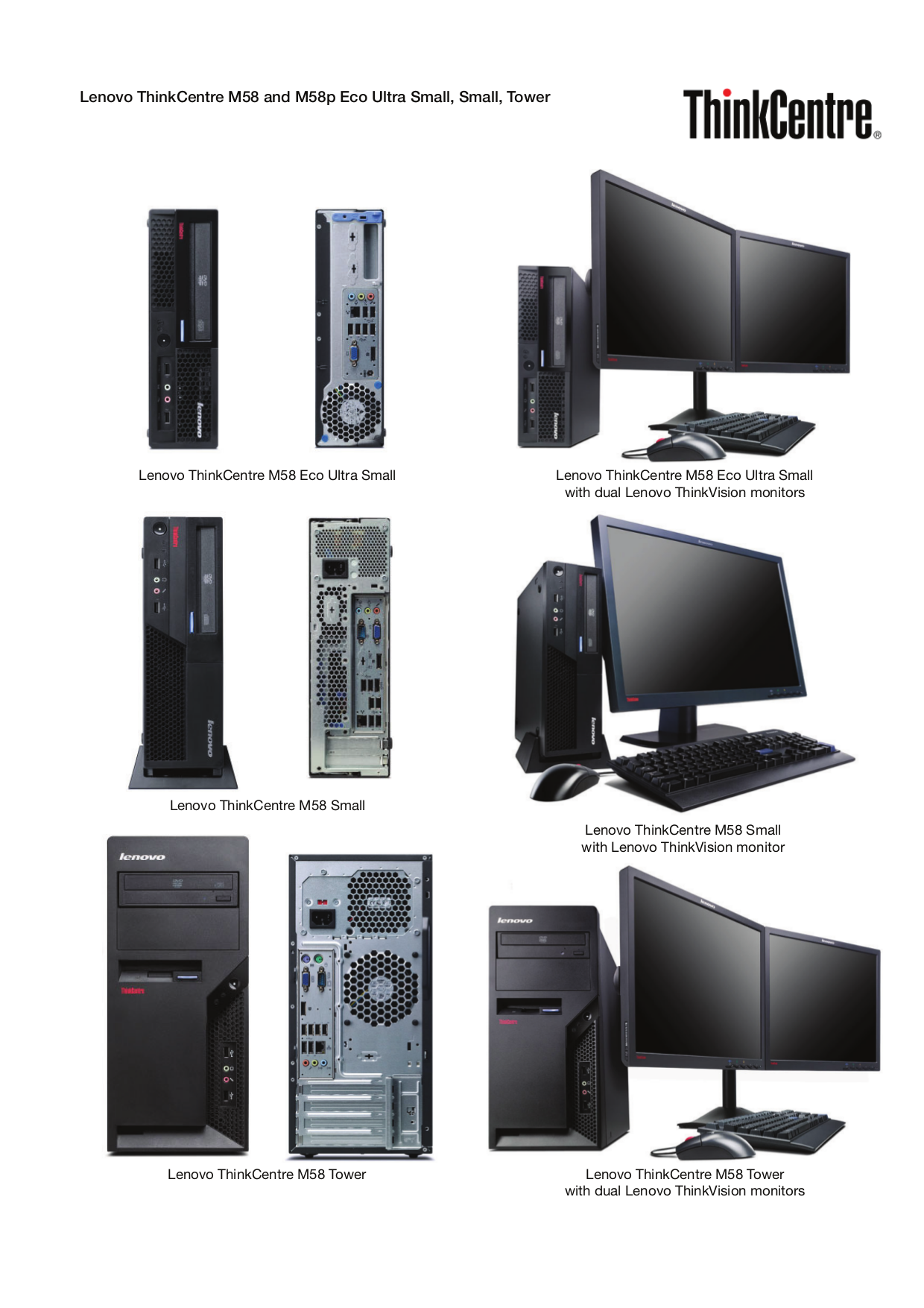 Download free pdf for Lenovo ThinkCentre M58 6258 Desktop manual pdf for Lenovo Desktop ThinkCentre M58 6258 manual